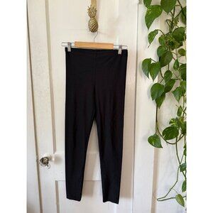 Women size medium, dark black leggings